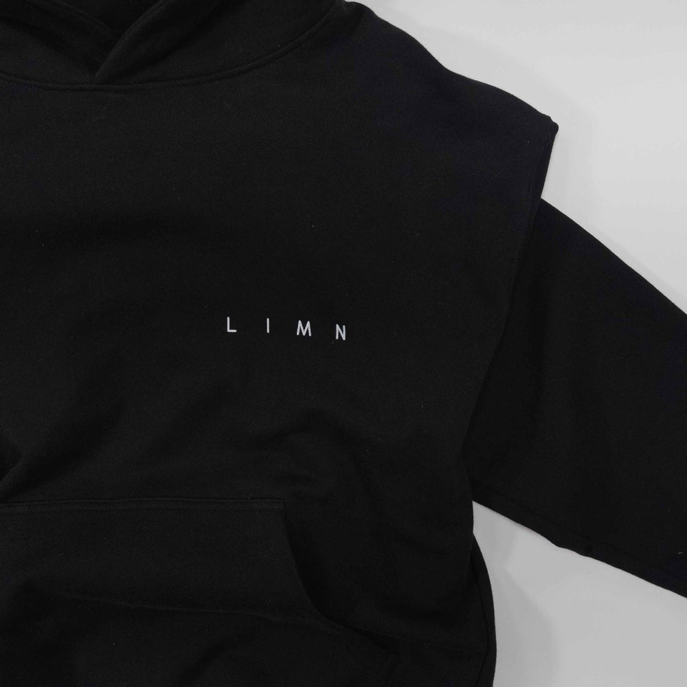 Black Details Hoodie with minimalist design.