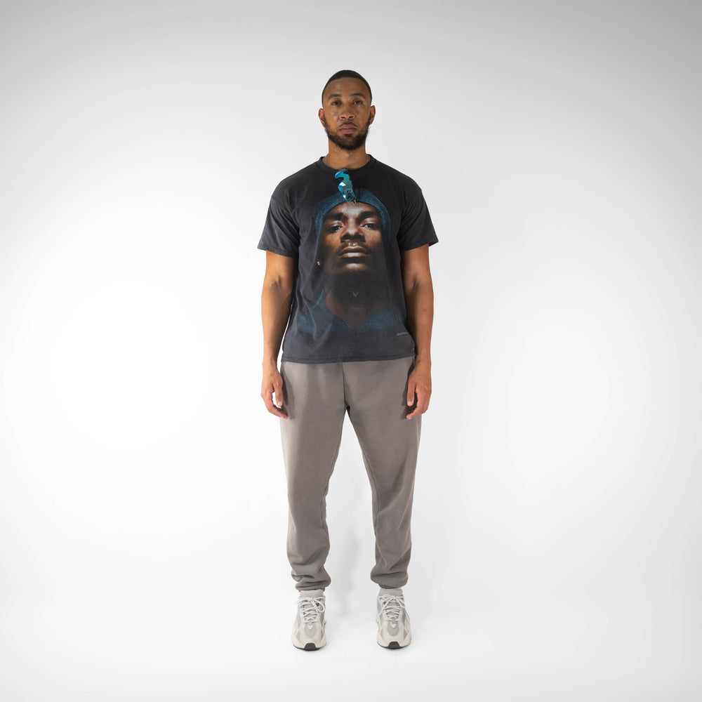 Light Gray Premium Jogger worn by model.