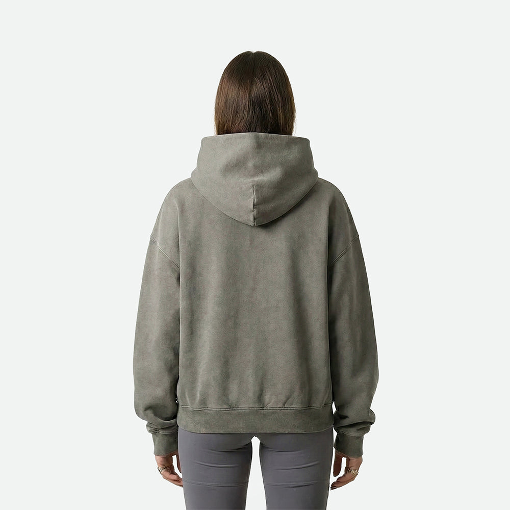 Gray Round Hoodie