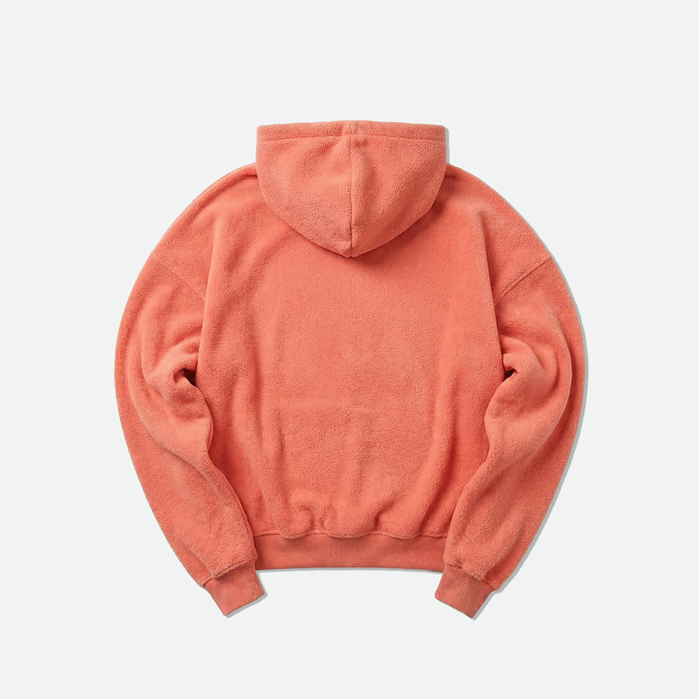 Peach Cozy Fleece Hoodie