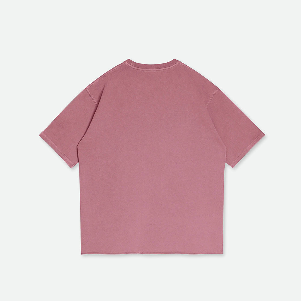 Plum Washed Raw Tee