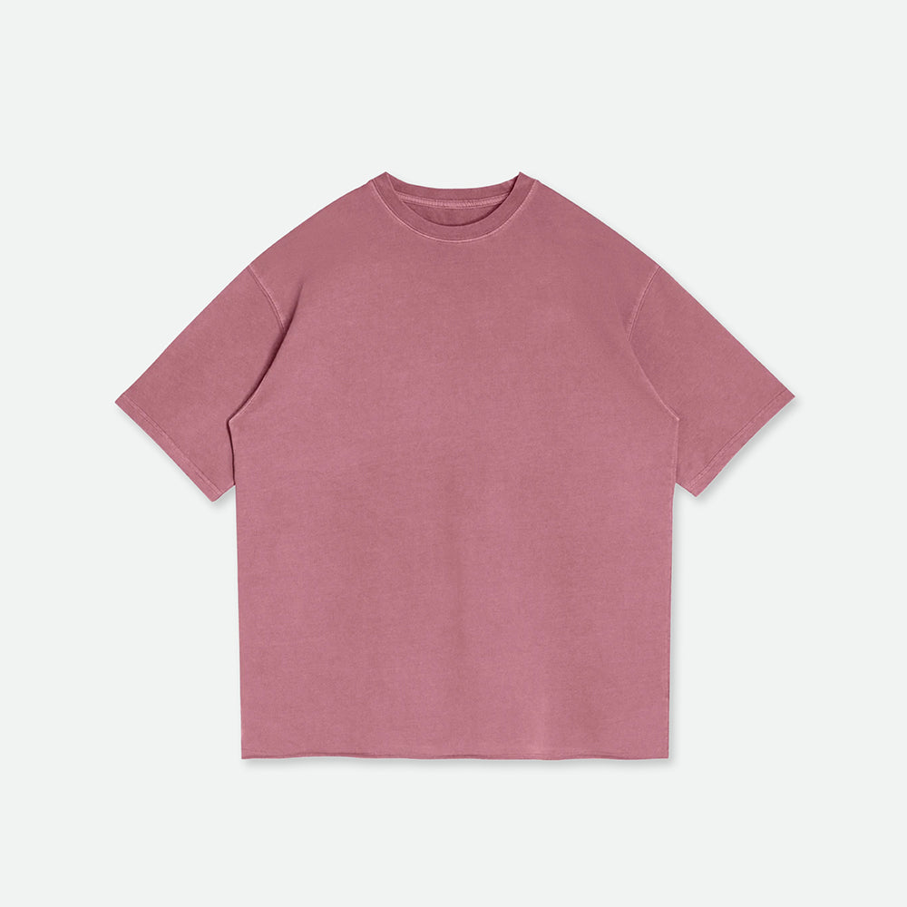 Plum Washed Raw Tee