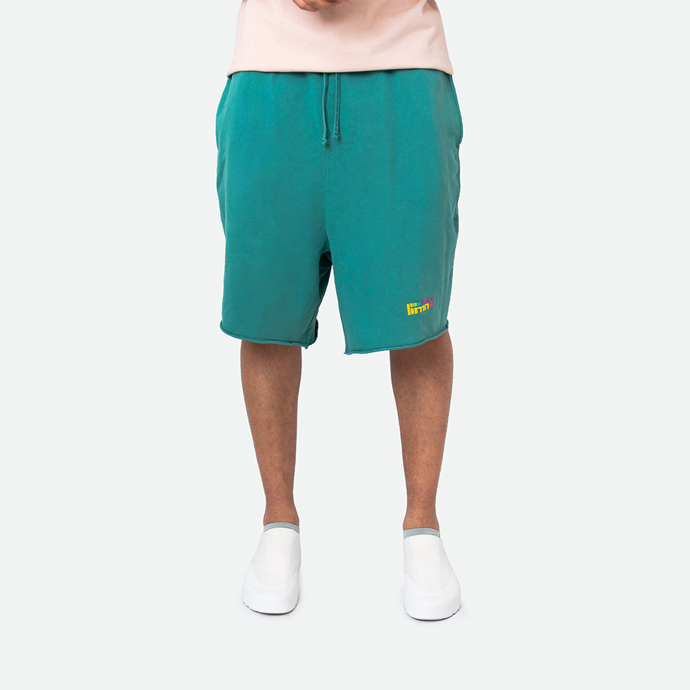 Raw Edge Limn Teal Shorts