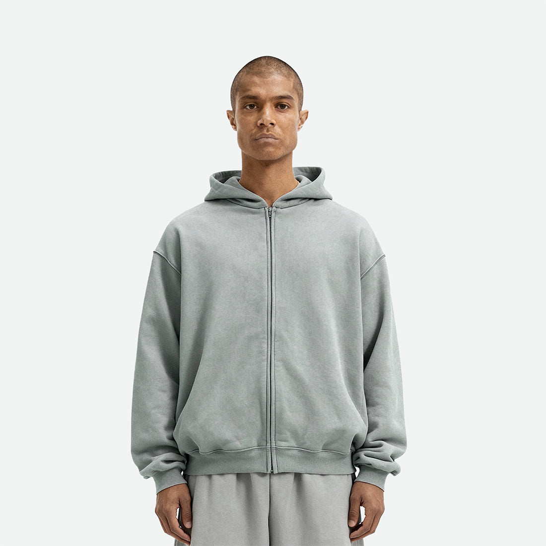 Aqua Zip-up Hoodie