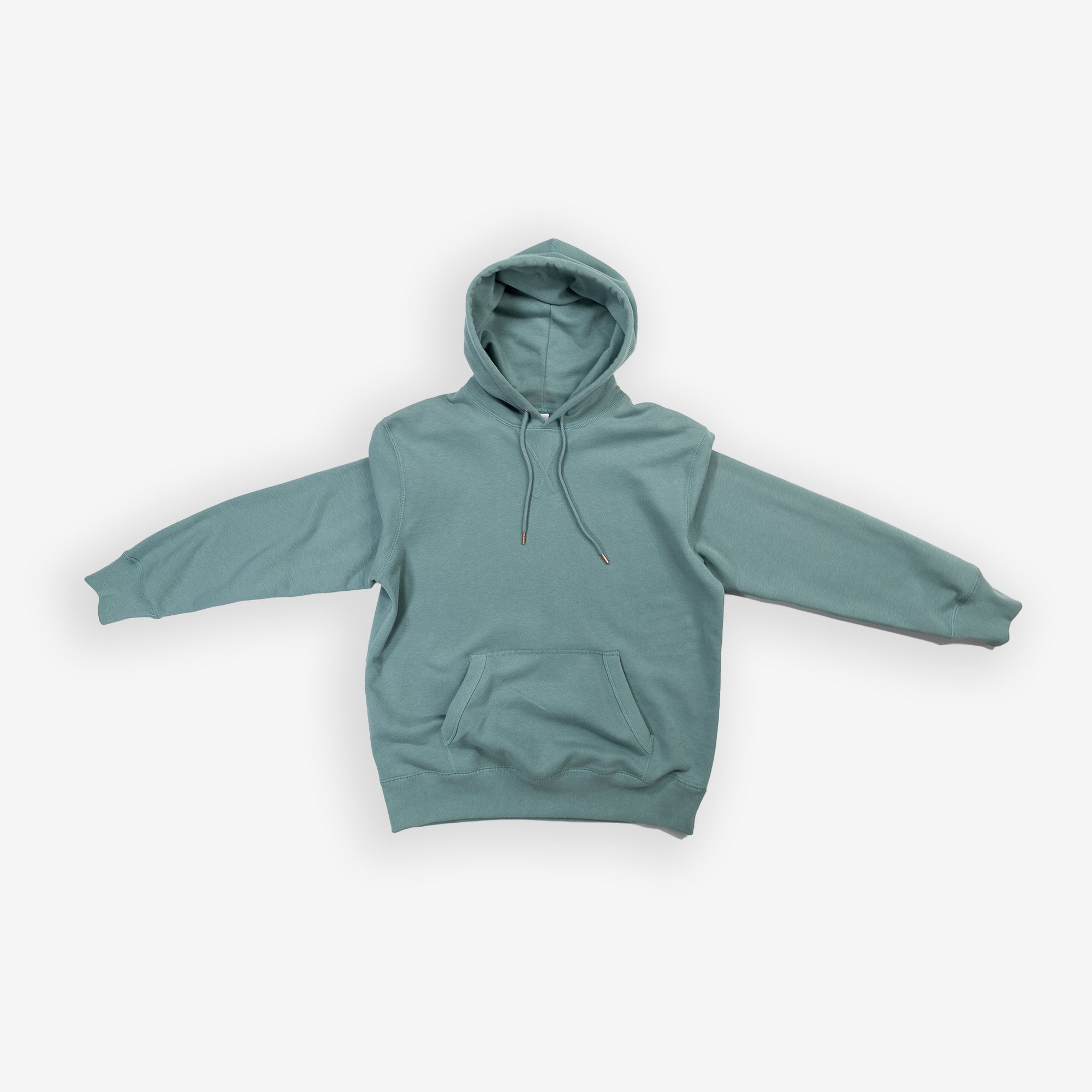 Azure Blue Hoodie on white background