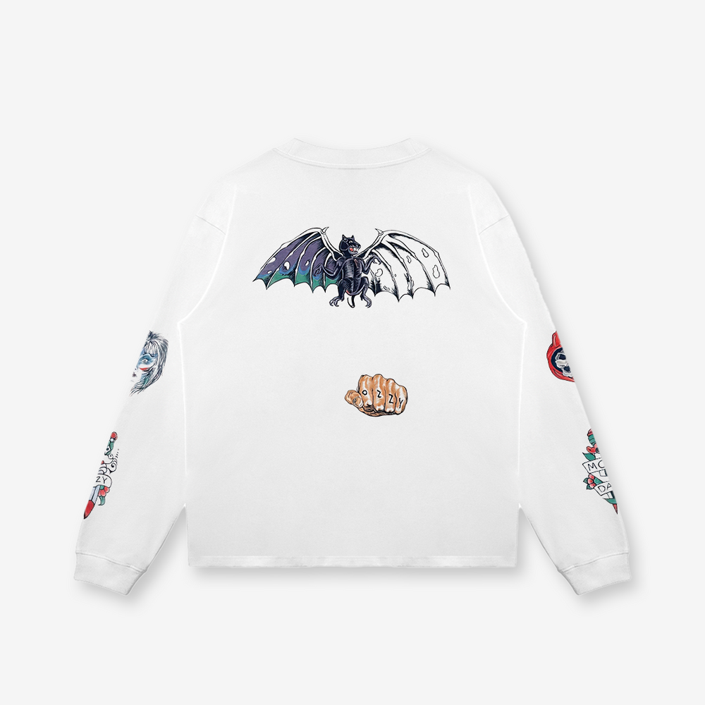 Ozzy Osbourne Tattoo Long Sleeve - LimnClothing