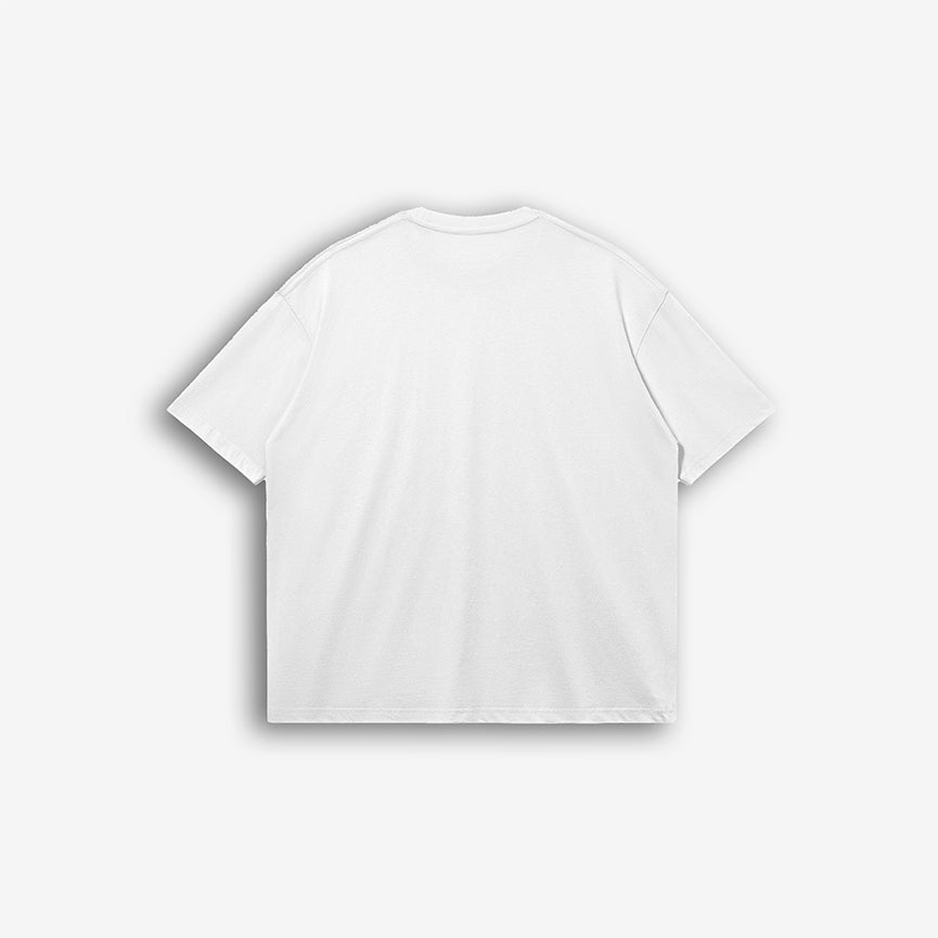 Back view of the Speed Racer Tee showcasing a clean white canvas.