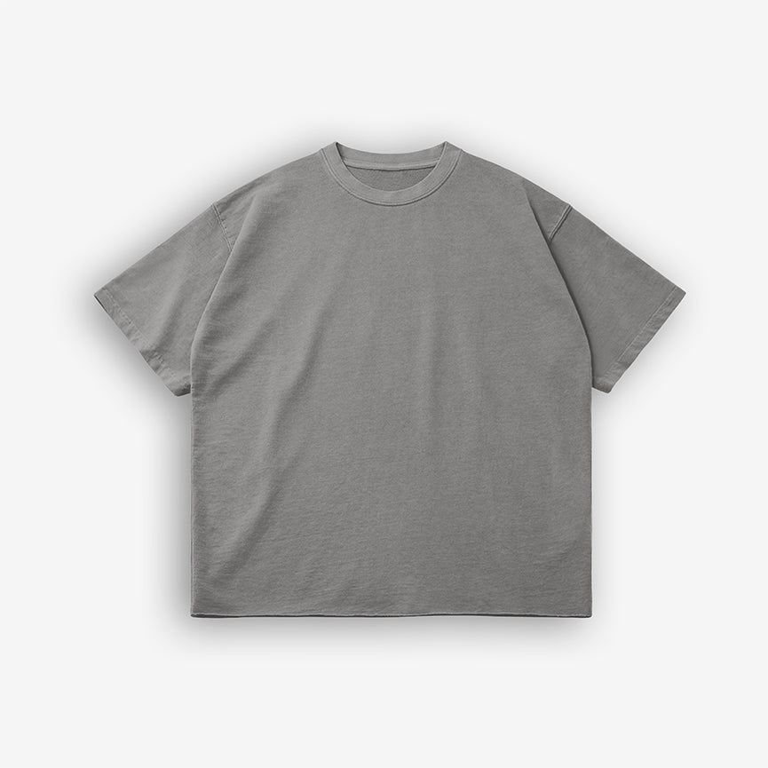 Gray Washed Raw Tee - LimnClothing