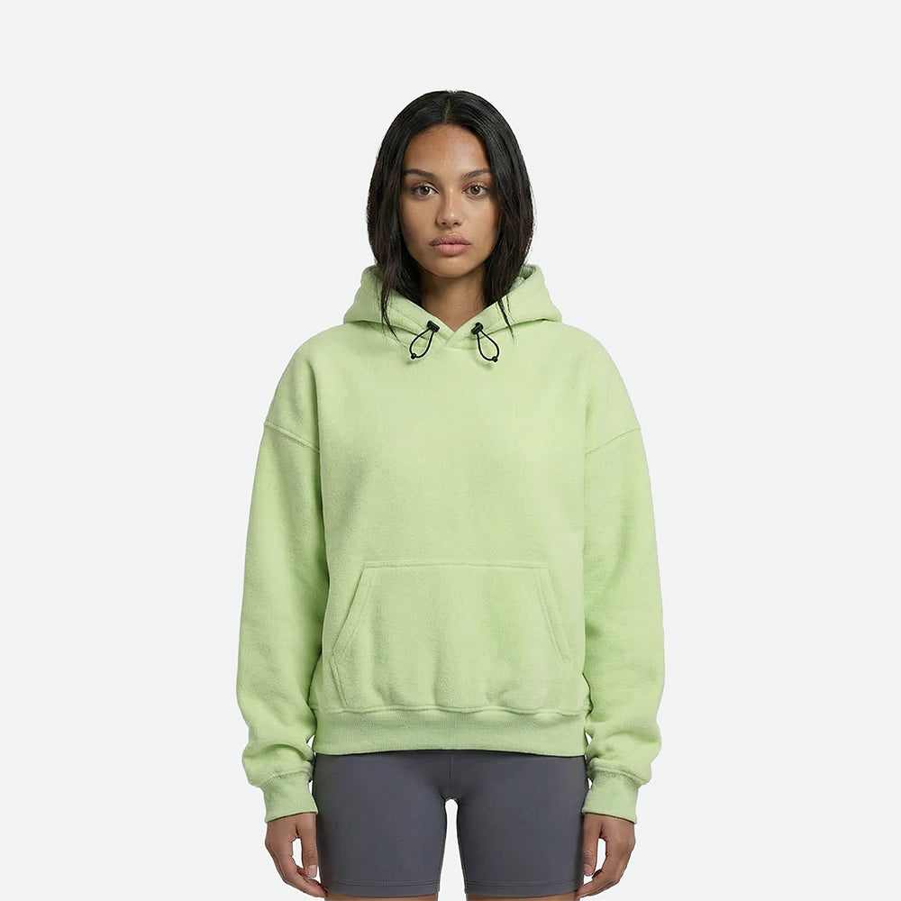 Limn-Green Cozy Fleece Hoodie
