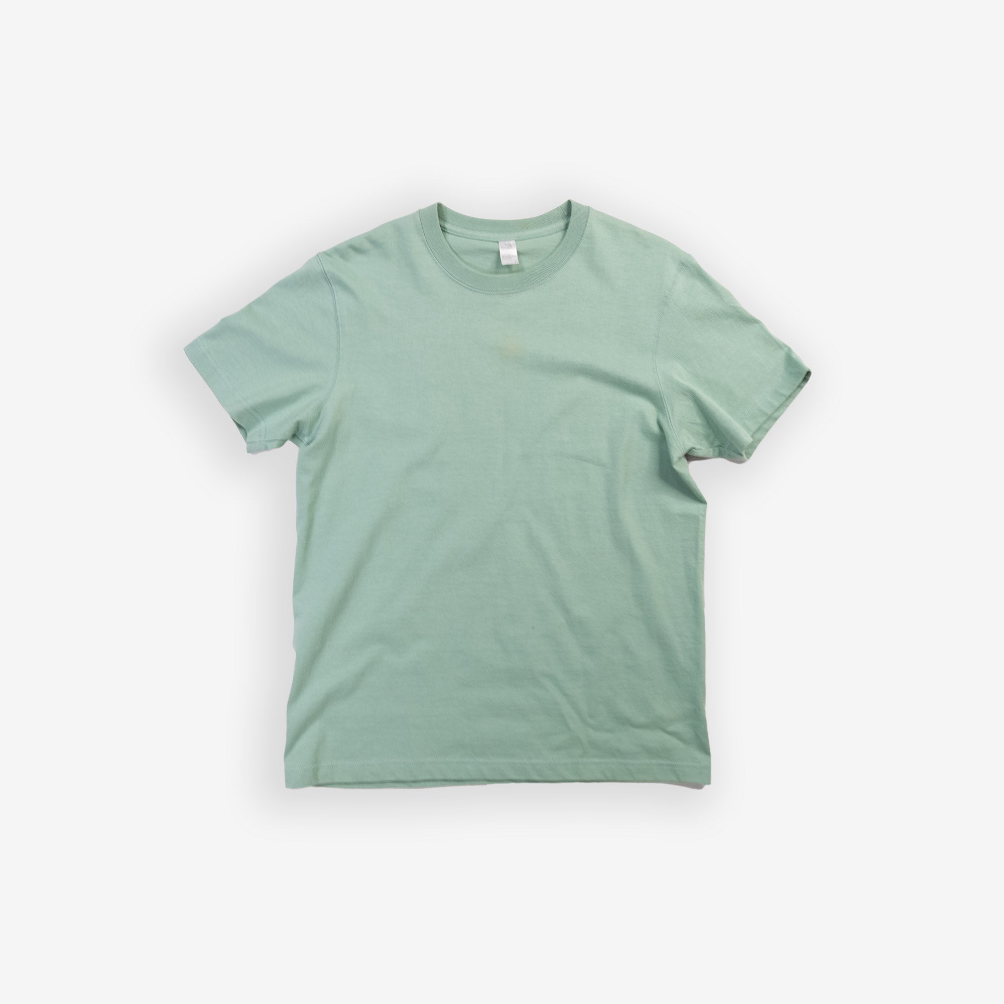 Mint Winter Tee in a soft green shade on a plain background.