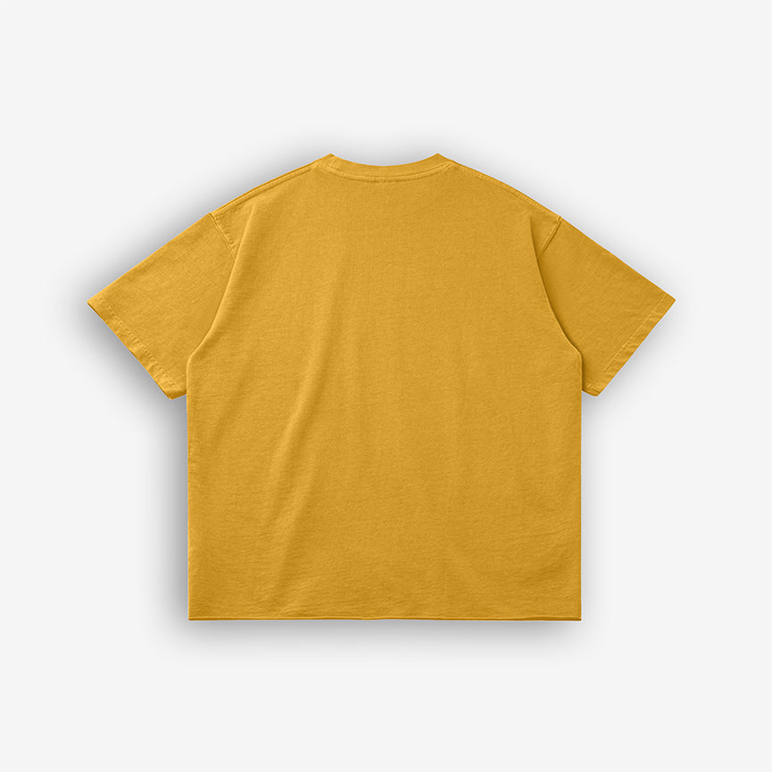Vintage Yellow Washed Raw Tee - LimnClothing