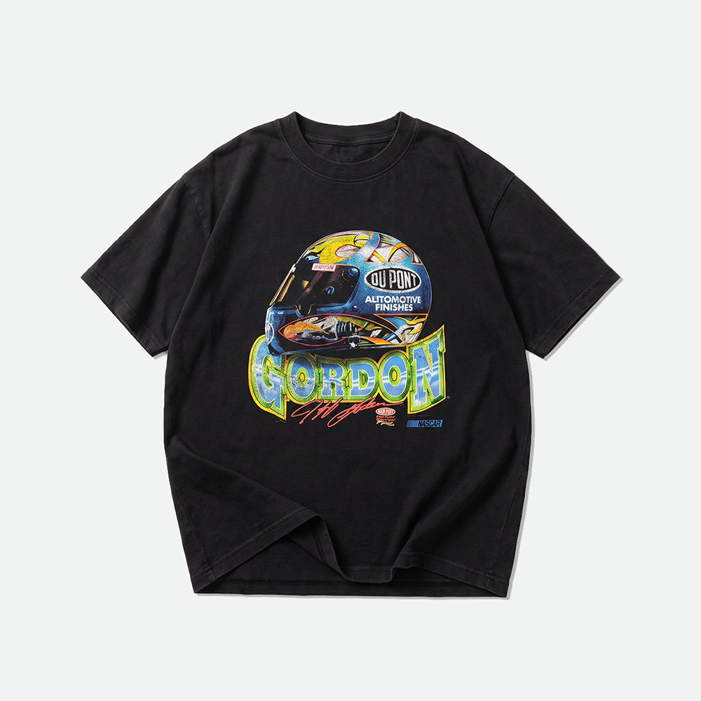 Retro Nascar Racing Helmet Tee