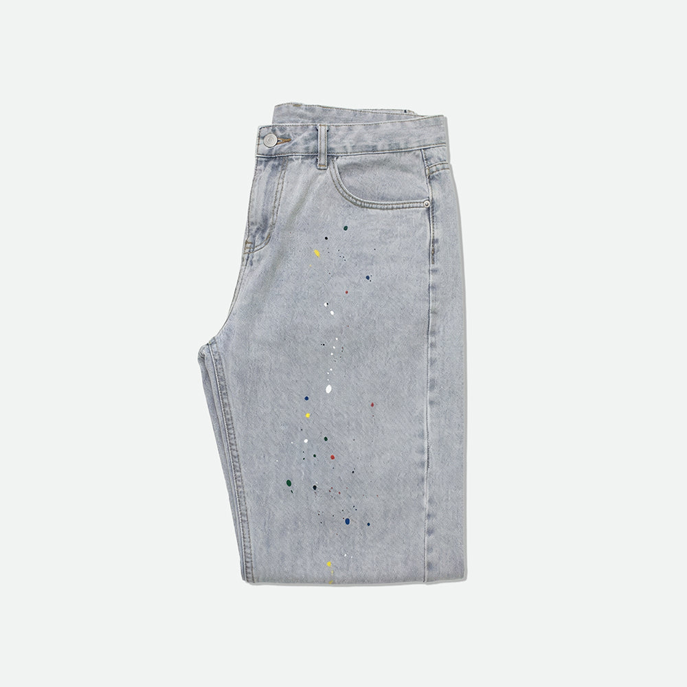 Paint Splatter Denim