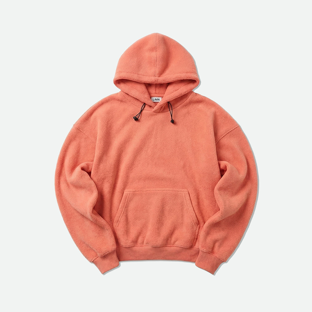 Peach Cozy Fleece Hoodie