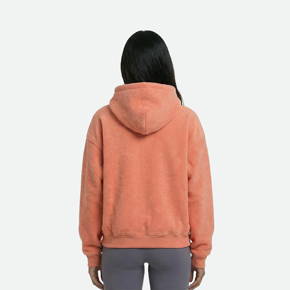 Peach Cozy Fleece Hoodie