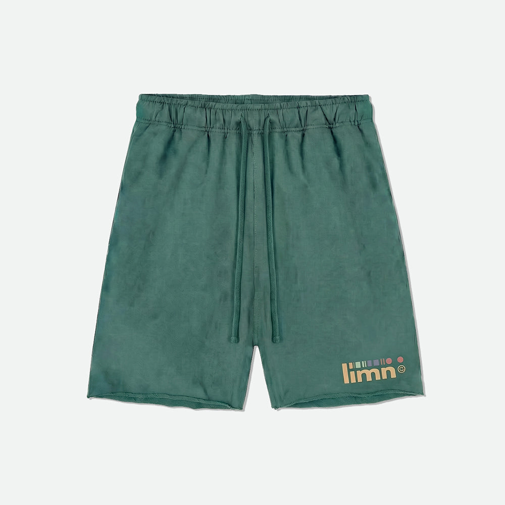 Raw Edge Limn Teal Shorts