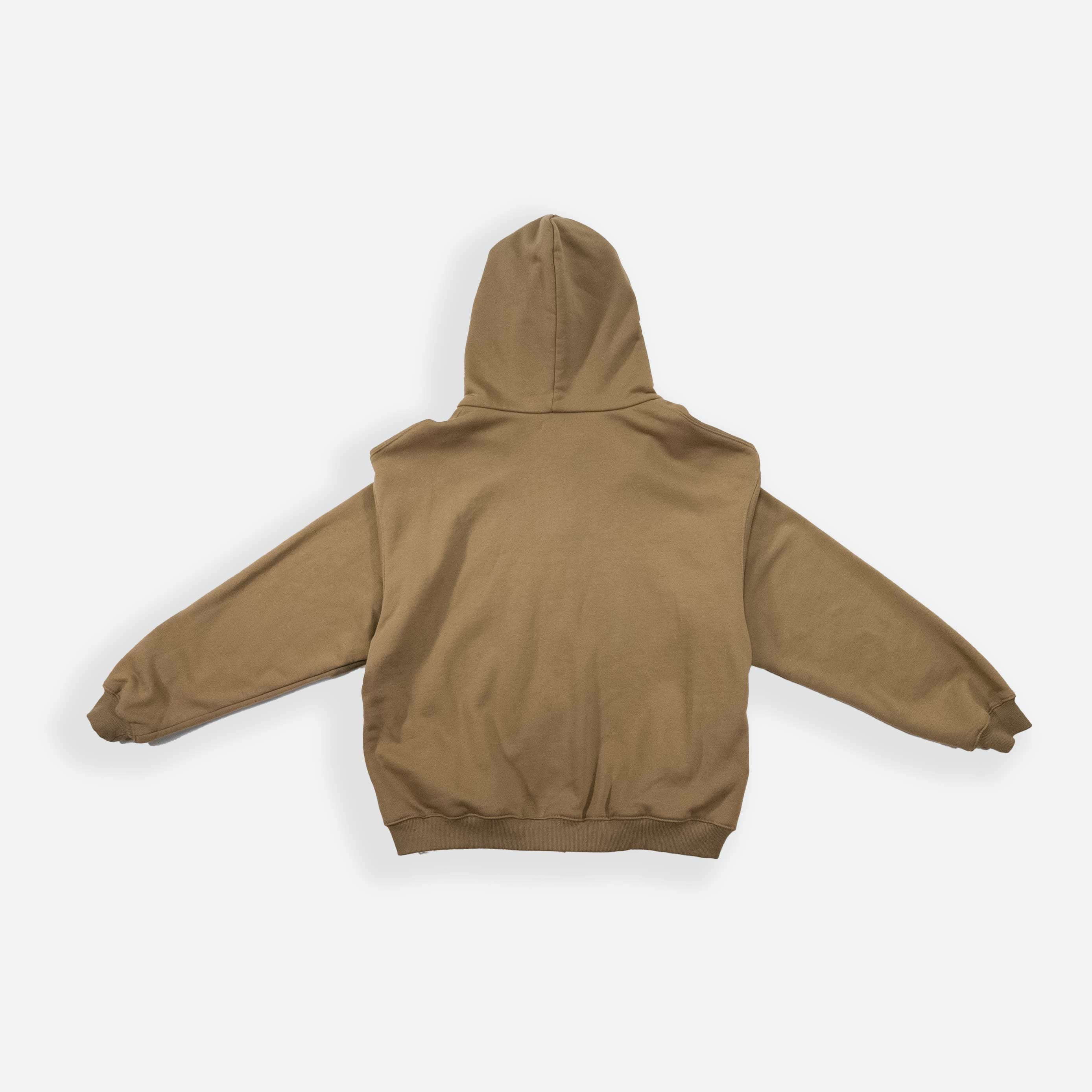 Tan Zip-up Hoodie - LimnClothing