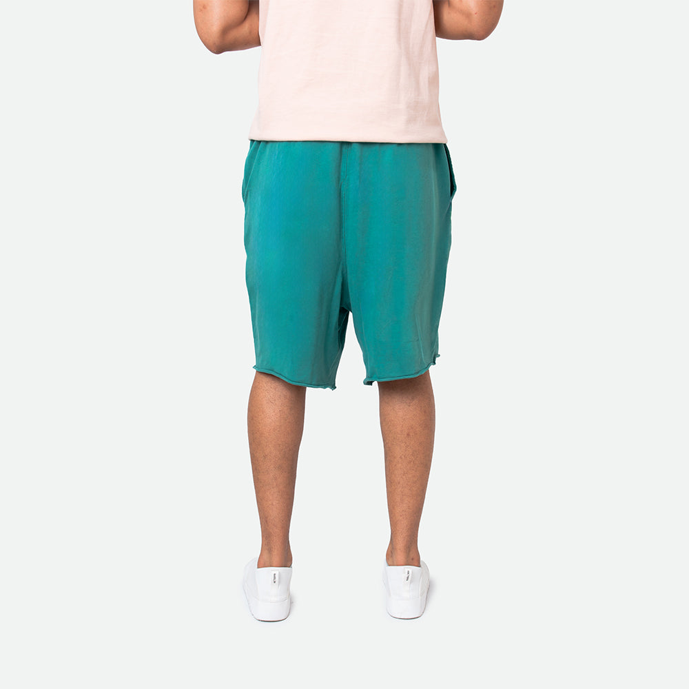 Raw Edge Limn Teal Shorts
