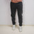 product photo of thick tailored jogging pants for men and women in core gray colour
