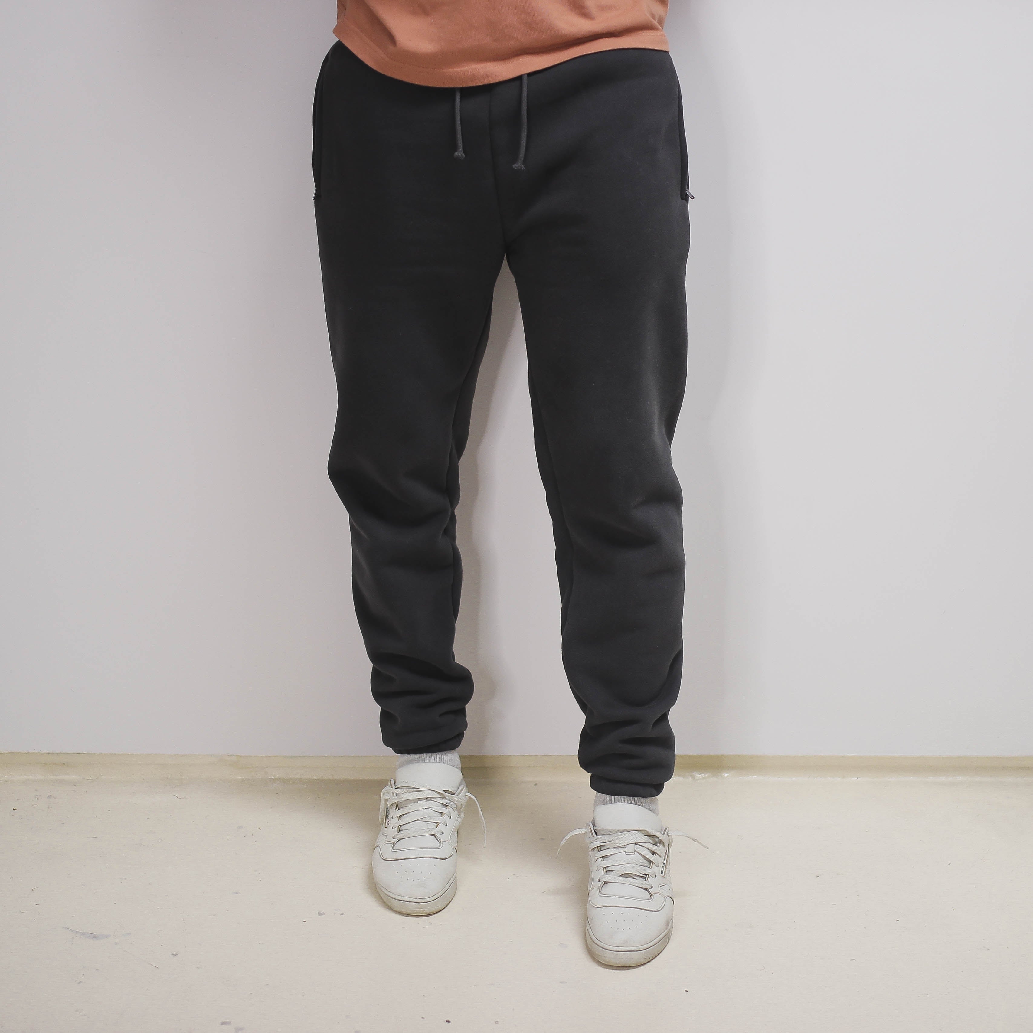 Core Gray Premium Jogger worn with sneakers.