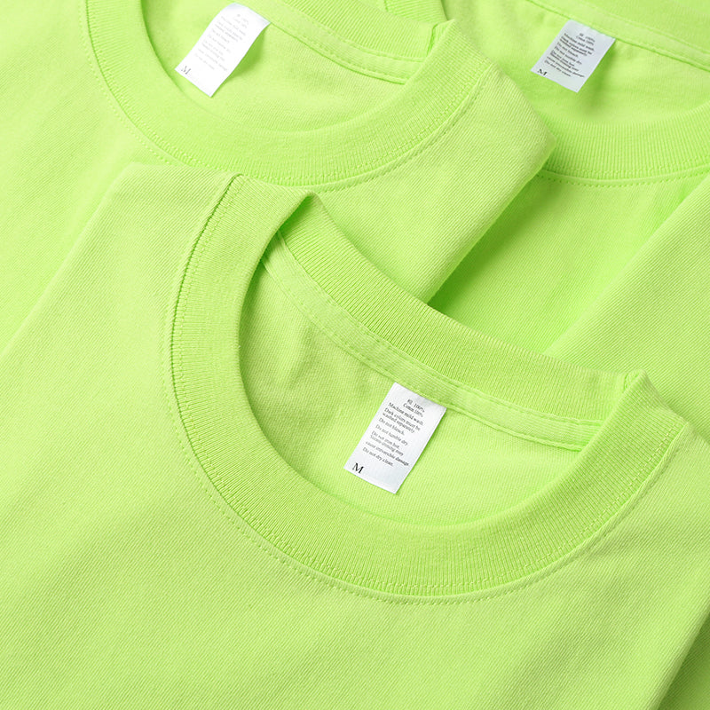 Limn Green Tee in vibrant lime color, neatly folded.