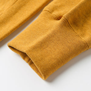 close up of Amber Zip-Up Hoodie's cuff/ wrist sewing